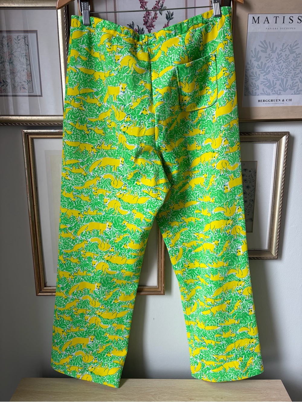 Vintage Lilly Pulitzer Fox Print Pants - Picture 2 of 10
